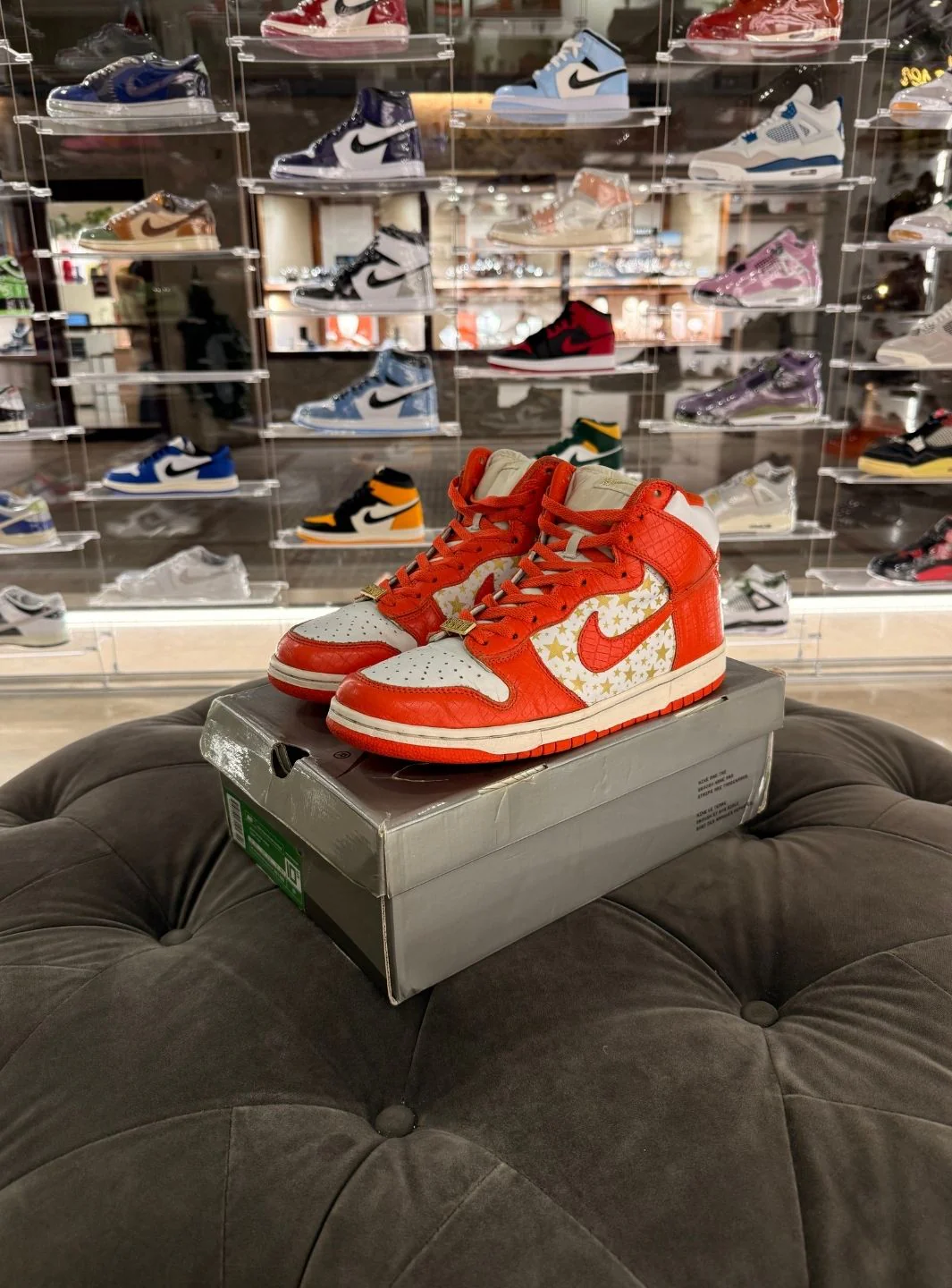Nike Dunk High Pro SB Supreme Orange Stars - Usato 9/10 - Image 25