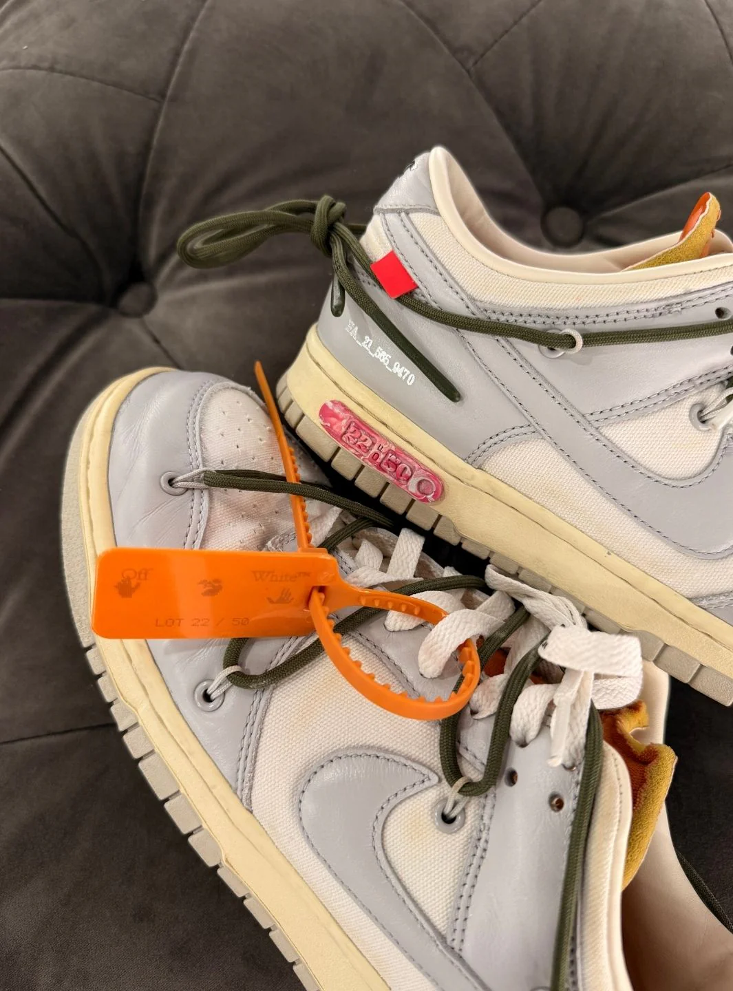 Nike Dunk Low Off-White Lot 22 - Usato 8.5/10 - Image 9