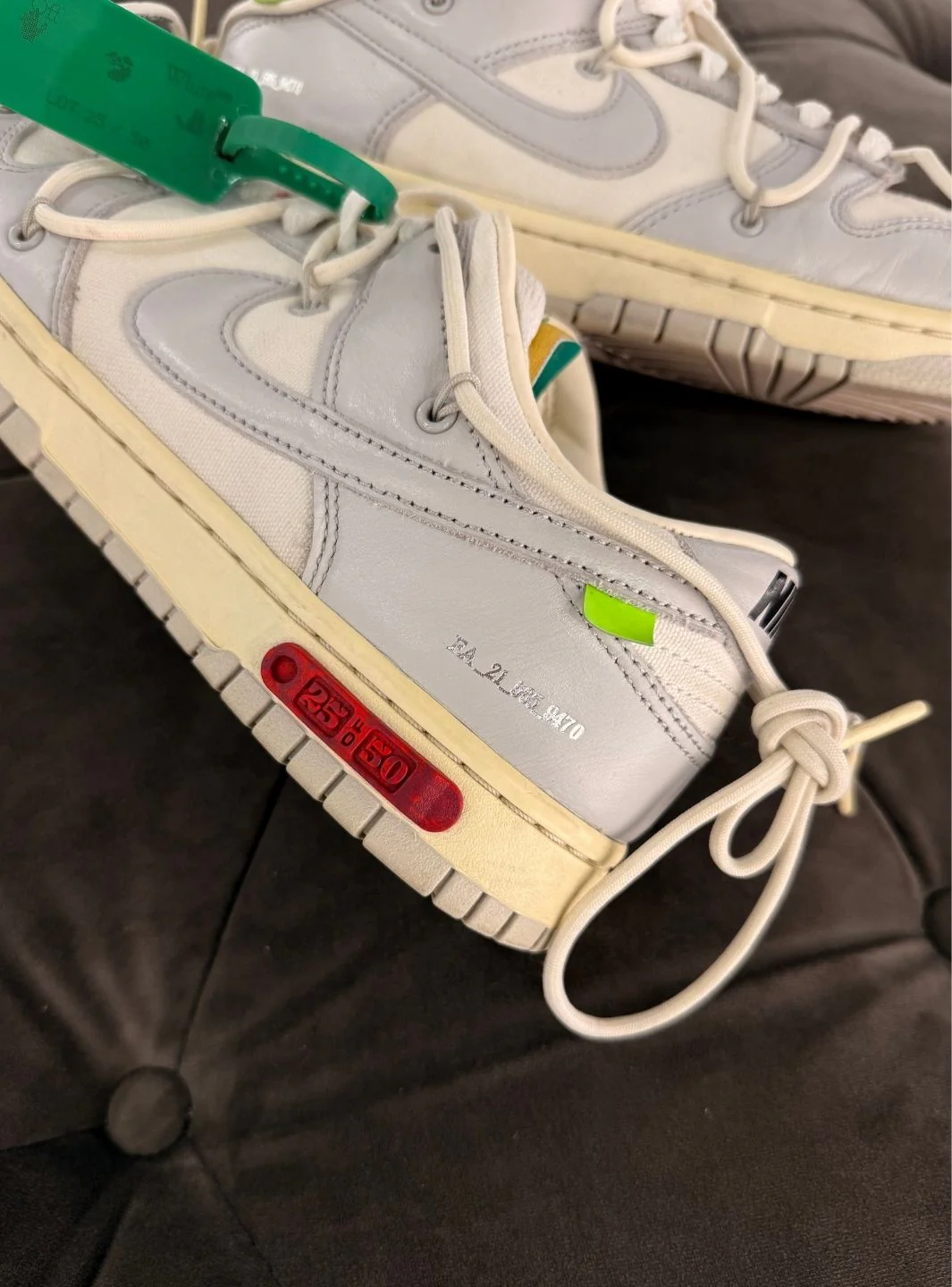 Nike Dunk Low Off-White Lot 25 - Usato 8.5/10 - Image 11