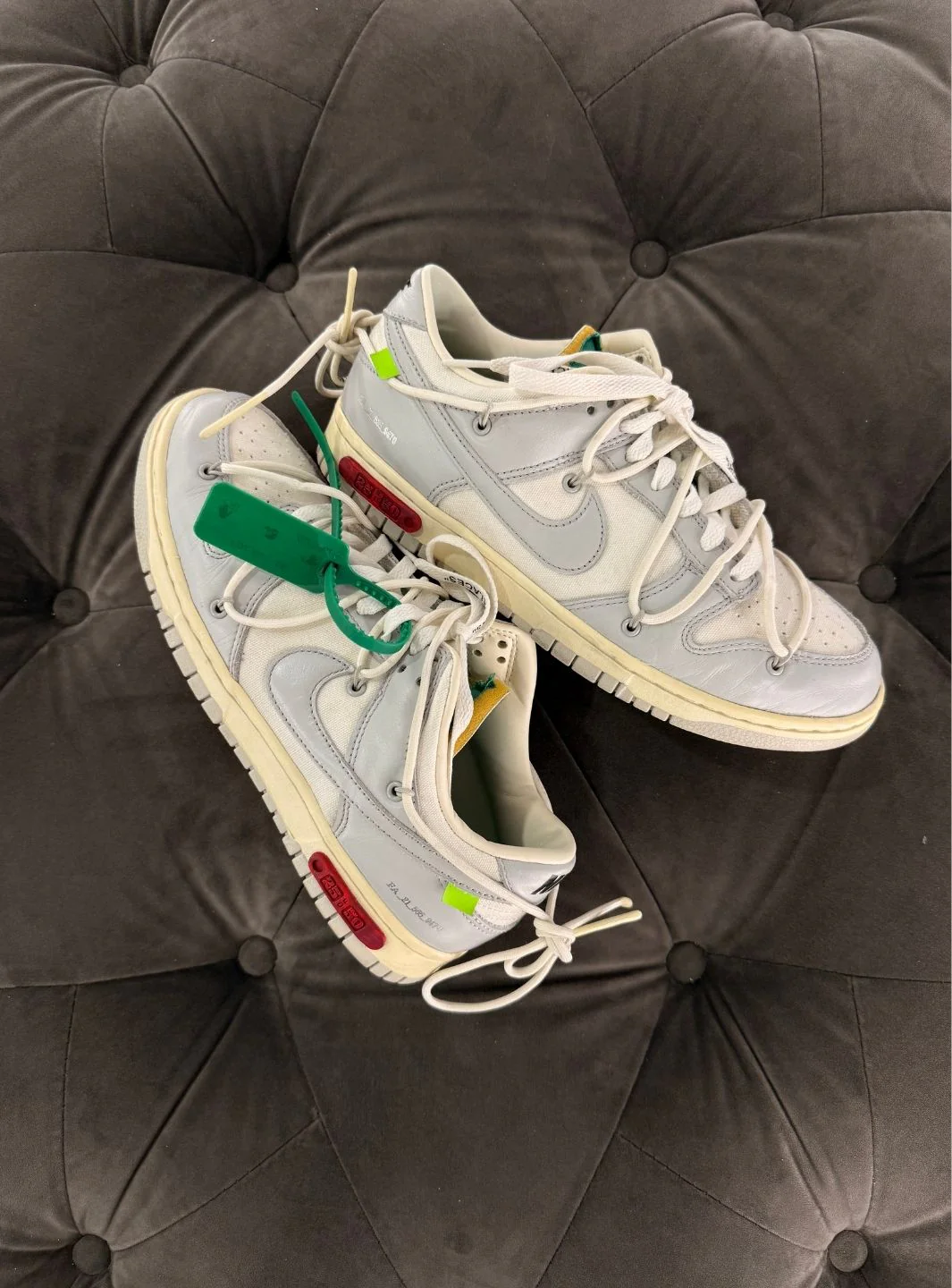 Nike Dunk Low Off-White Lot 25 - Usato 8.5/10 - Image 2
