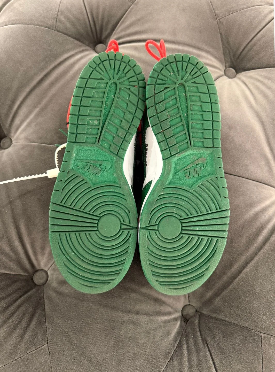 Nike Dunk Low Off-White Pine Green - Usato 9/10 - Image 6