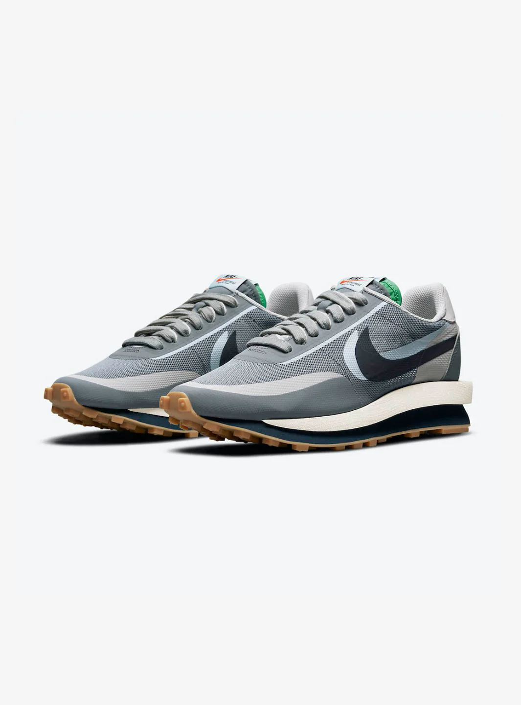 Nike LD Waffle Sacai CLOT Kiss of Death 2 Cool Grey - Image 2