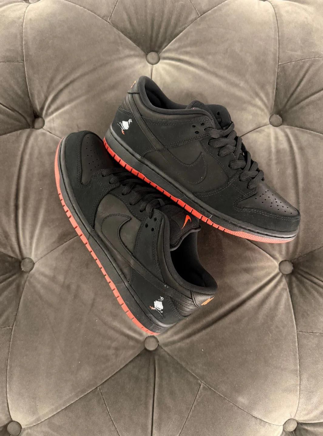 Nike SB Dunk Low Black Pigeon - Usato 9.5/10 - Image 2