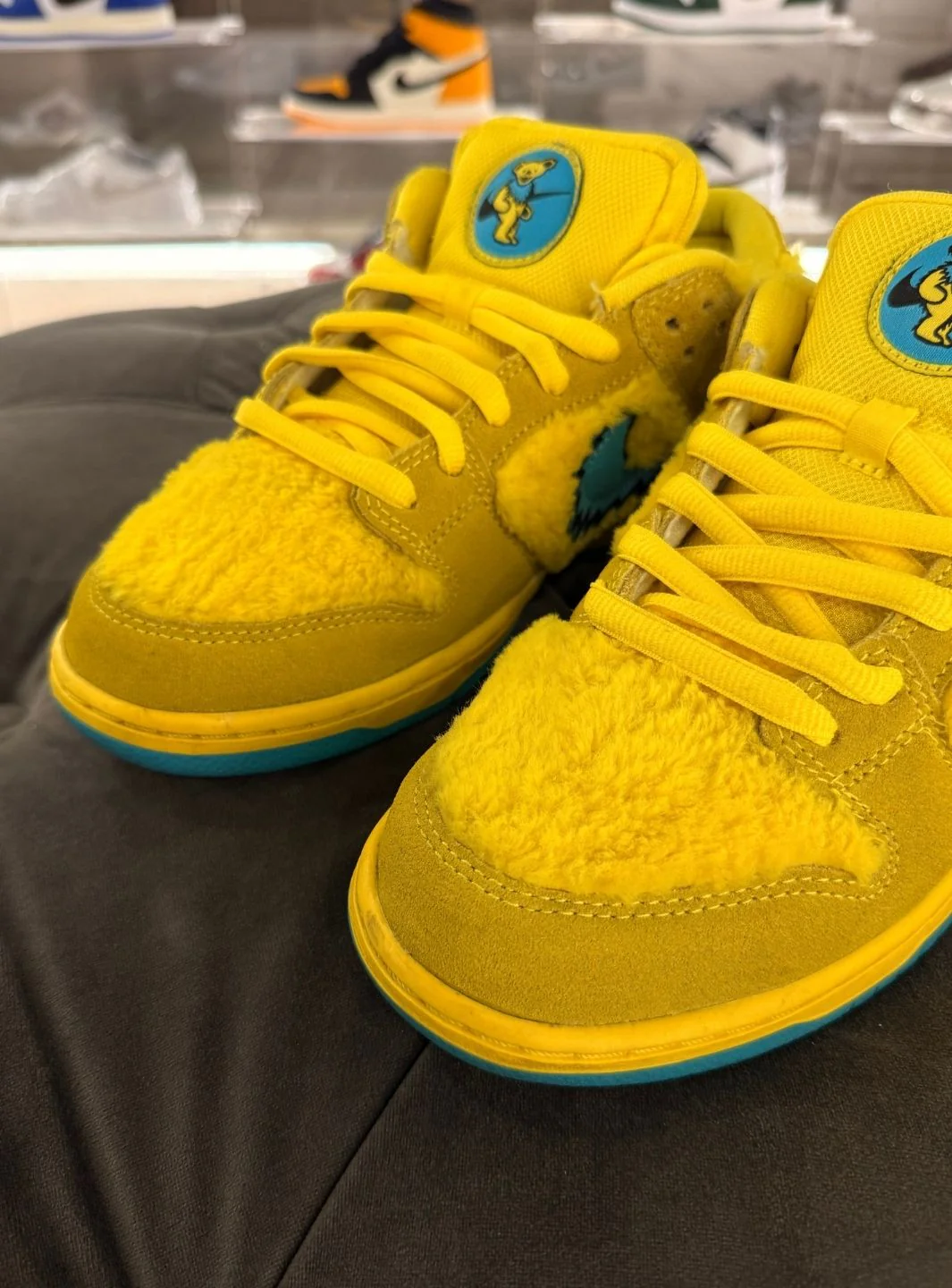 Nike SB Dunk Low Grateful Dead Bears Opti Yellow - Usato 9/10 - Image 12