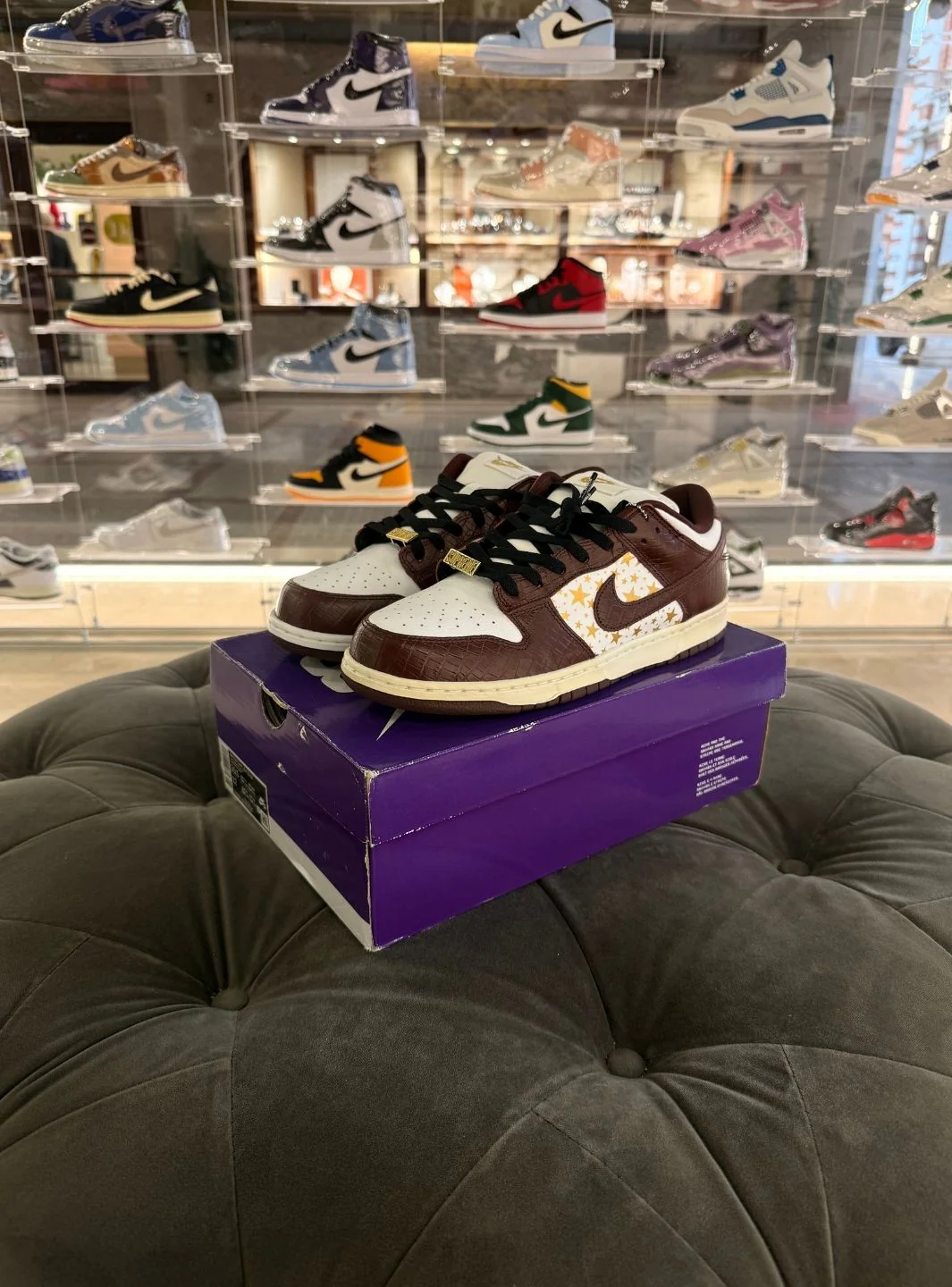 Nike SB Dunk Low Supreme Stars Barkroot Brown (2021) - Usato 10/10 - Image 12