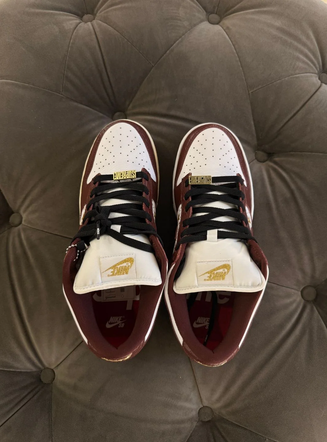 Nike SB Dunk Low Supreme Stars Barkroot Brown (2021) - Usato 10/10 - Image 6
