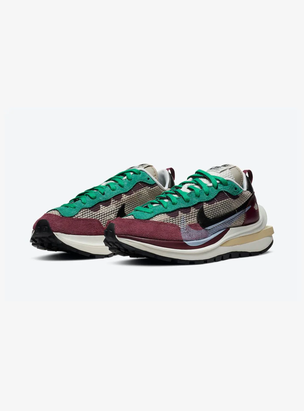 Nike Vaporwaffle Sacai Villain Red Neptune Green - Image 2