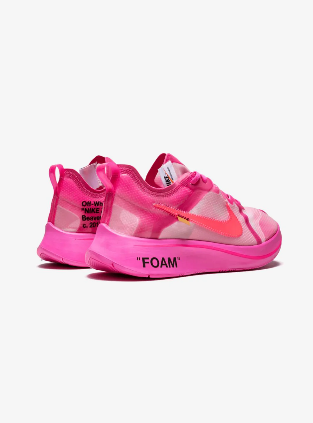 Nike Zoom Fly Off-White Pink - Image 3