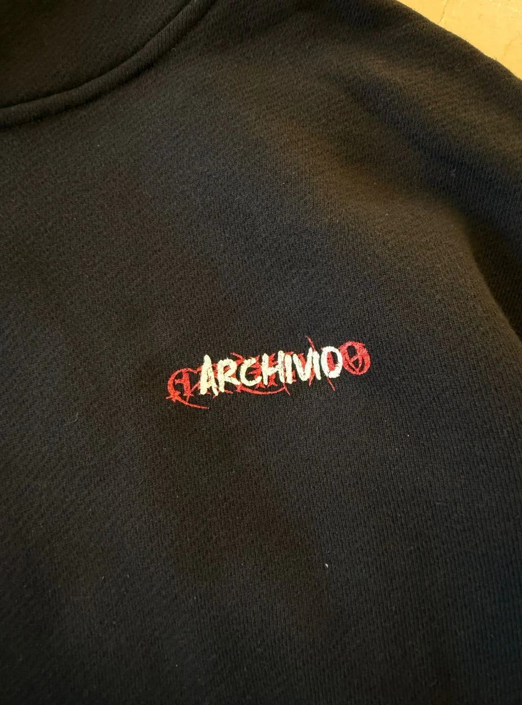 Numeri Archivio Hooded Sweatshirt Black Red - Image 4