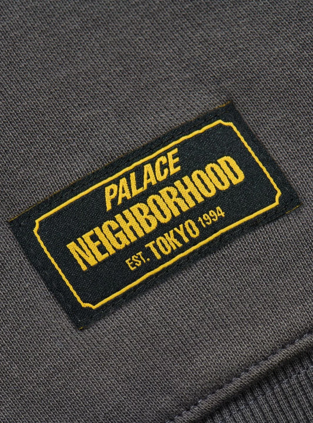 Palace x Neighborhood Skull Zip Hoodie Charcoal - Image 3