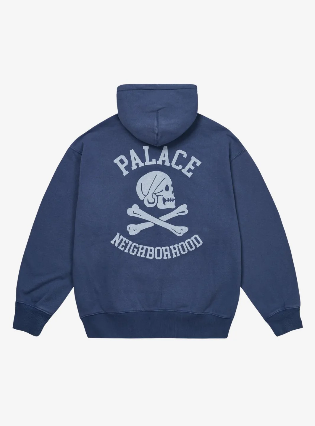 Palace x Neighborhood Skull Zip Hoodie Navy - Image 2