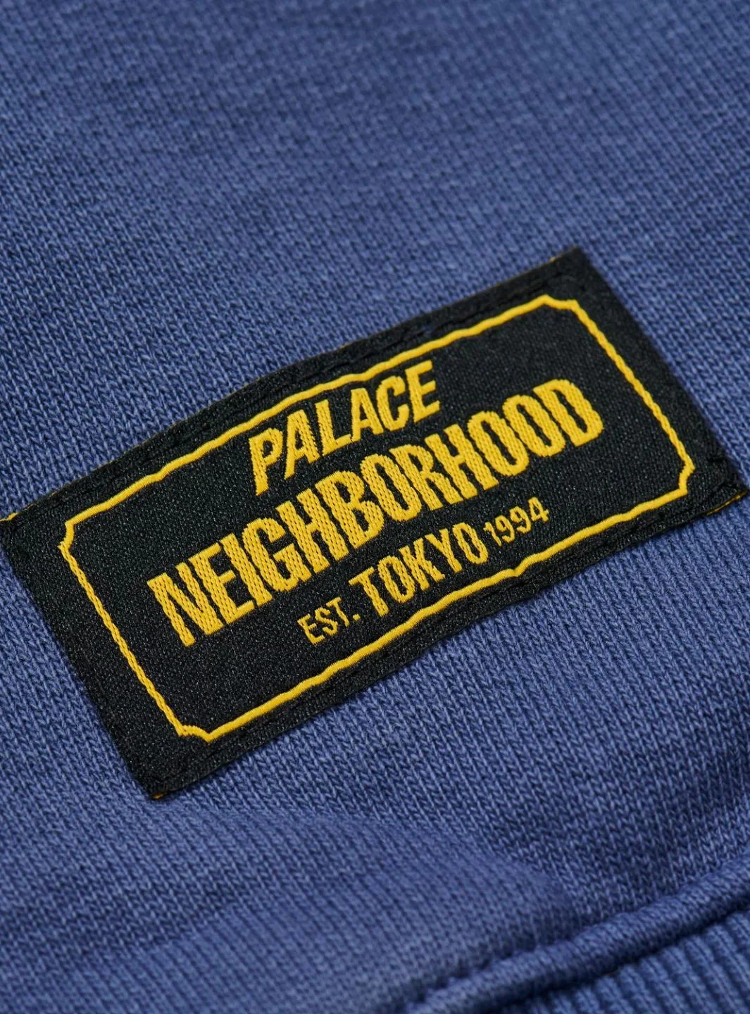 Palace x Neighborhood Skull Zip Hoodie Navy - Image 3