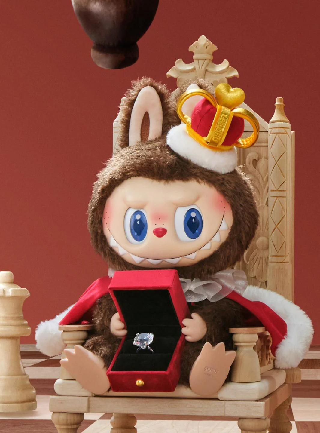 Pop Mart Labubu The Monsters Let's Checkmate Series Vinyl Plush Doll 40cm - Image 4