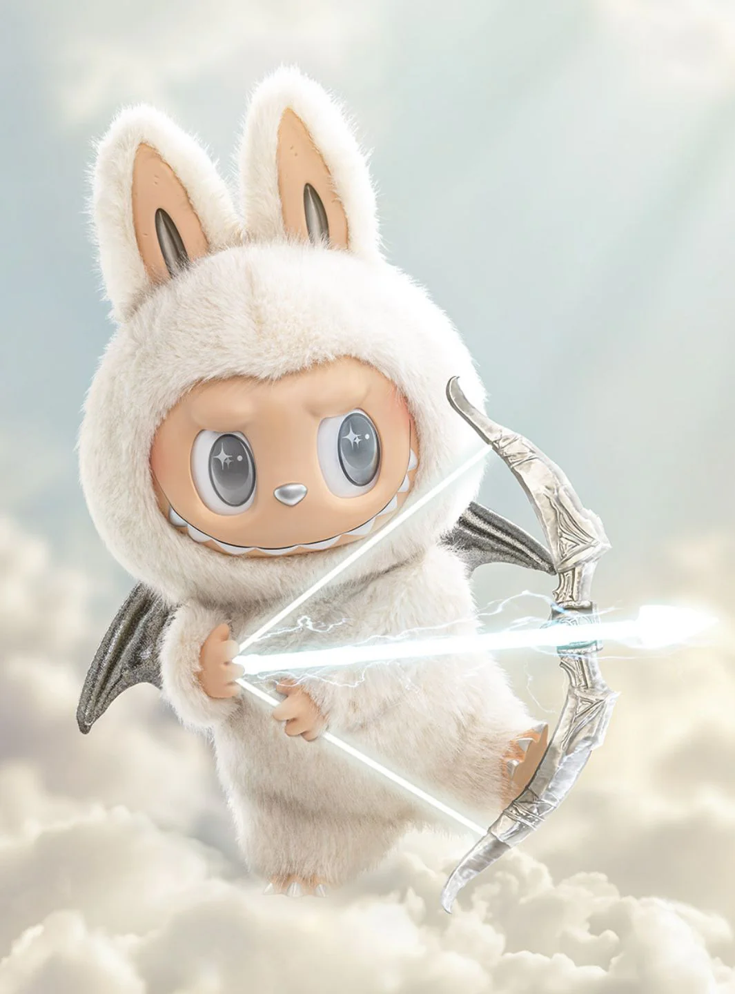 Pop Mart The Monsters Labubu Zimomo Angel in Clouds Figure 59cm - Image 6