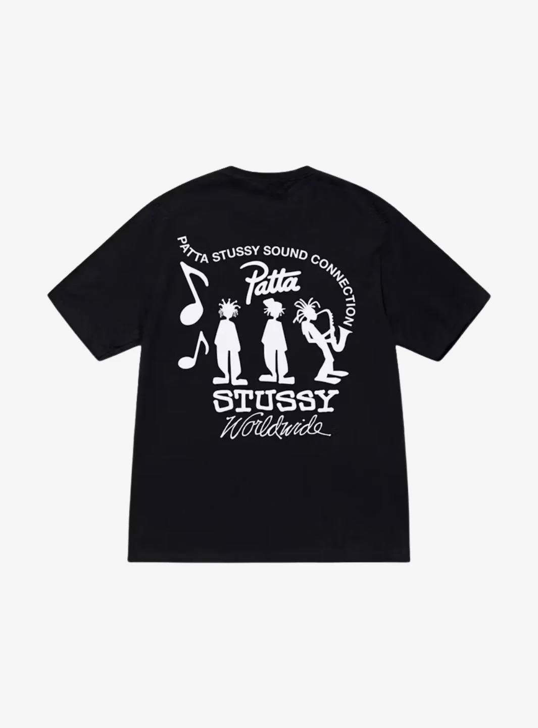 Stussy x Patta Sound Connection T-Shirt Black