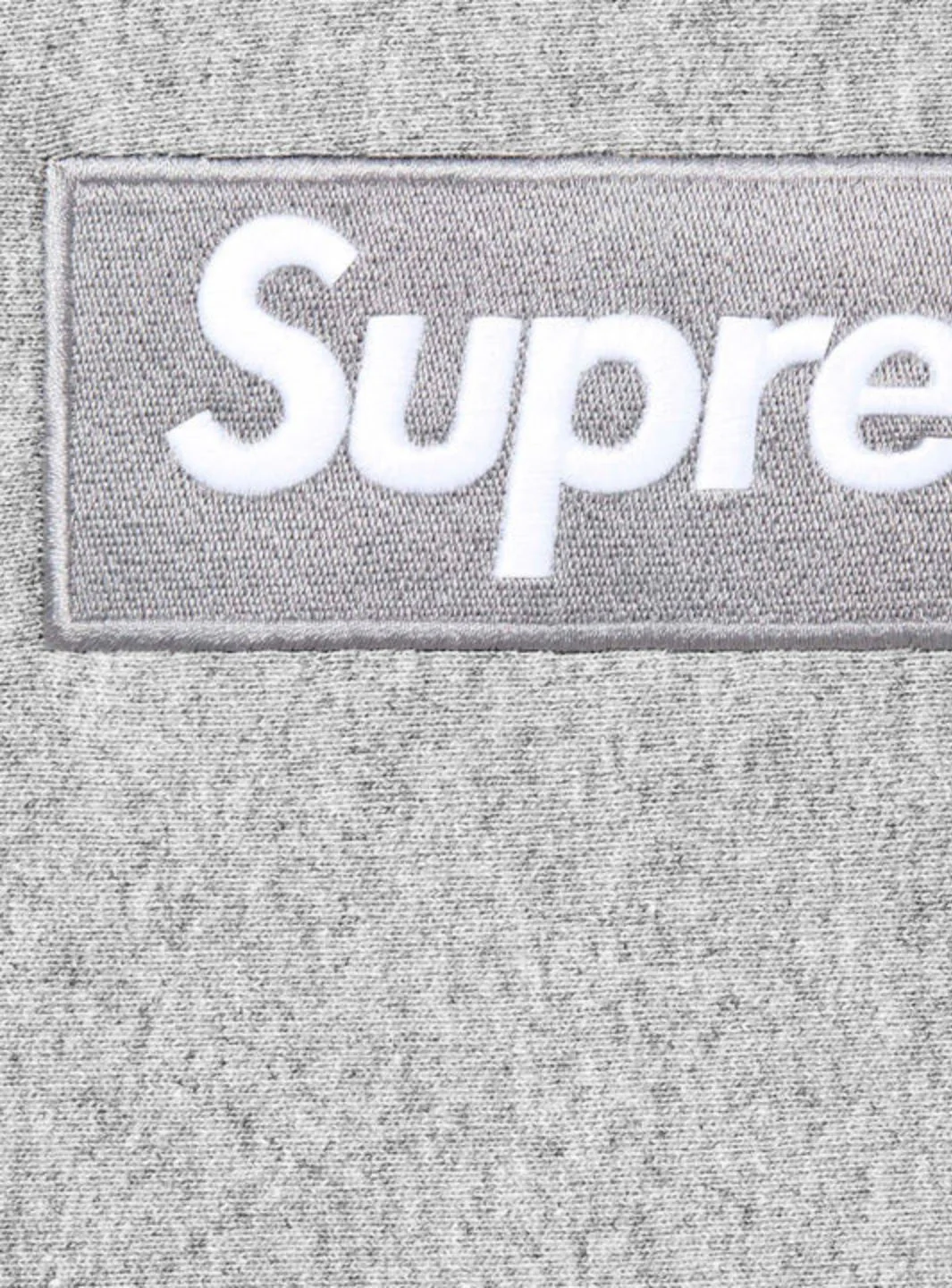 Supreme Box Logo Hooded Sweatshirt Heather Grey (FW24) - Image 2
