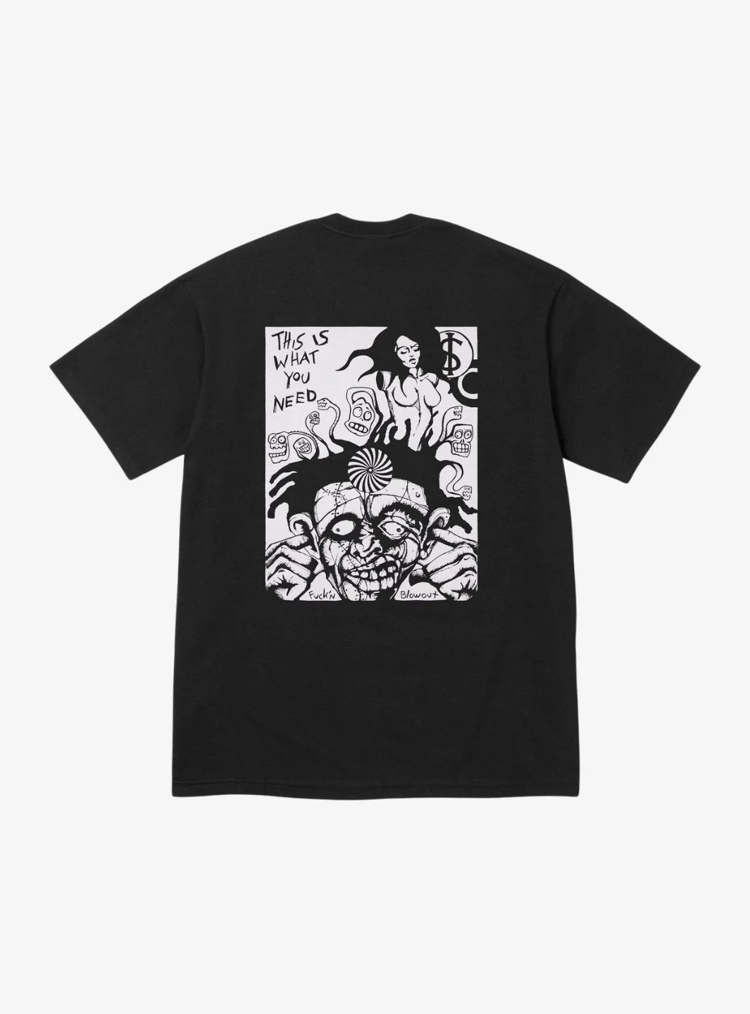 Supreme Fuckin Blowout T-Shirt Black - Image 2