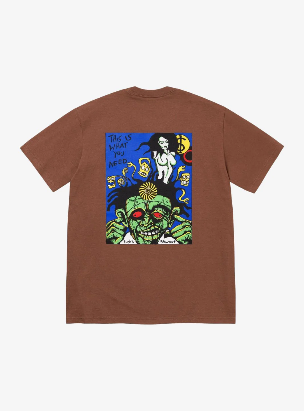 Supreme Fuckin Blowout T-Shirt Brown - Image 2
