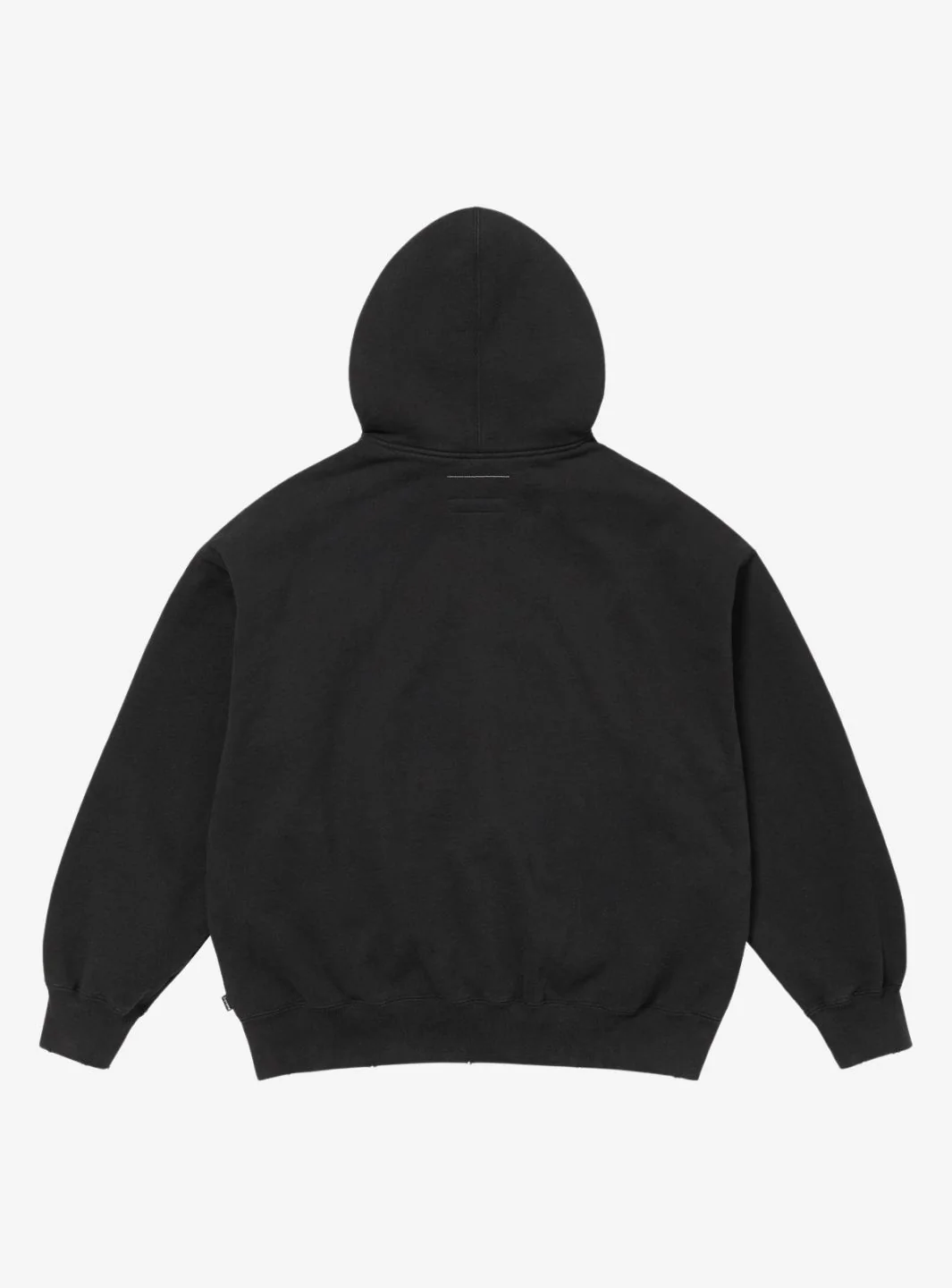 Supreme MM6 Maison Margiela Zip Up Hooded Sweatshirt Black - Image 2