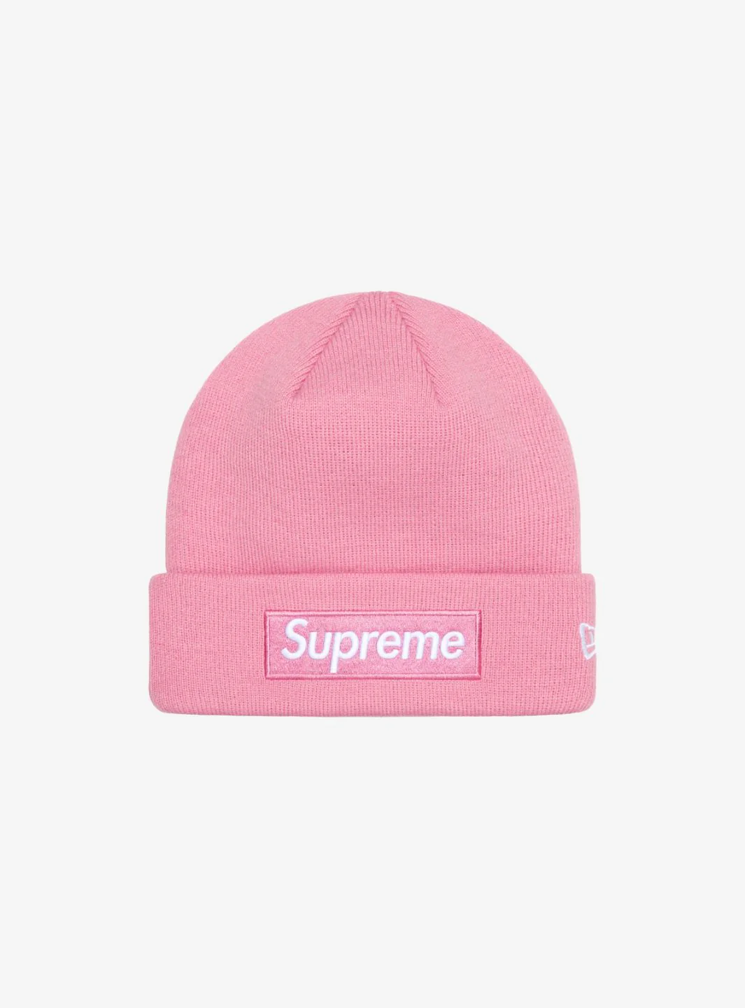 Supreme New Era Box Logo Beanie Dusty Pink (FW24)