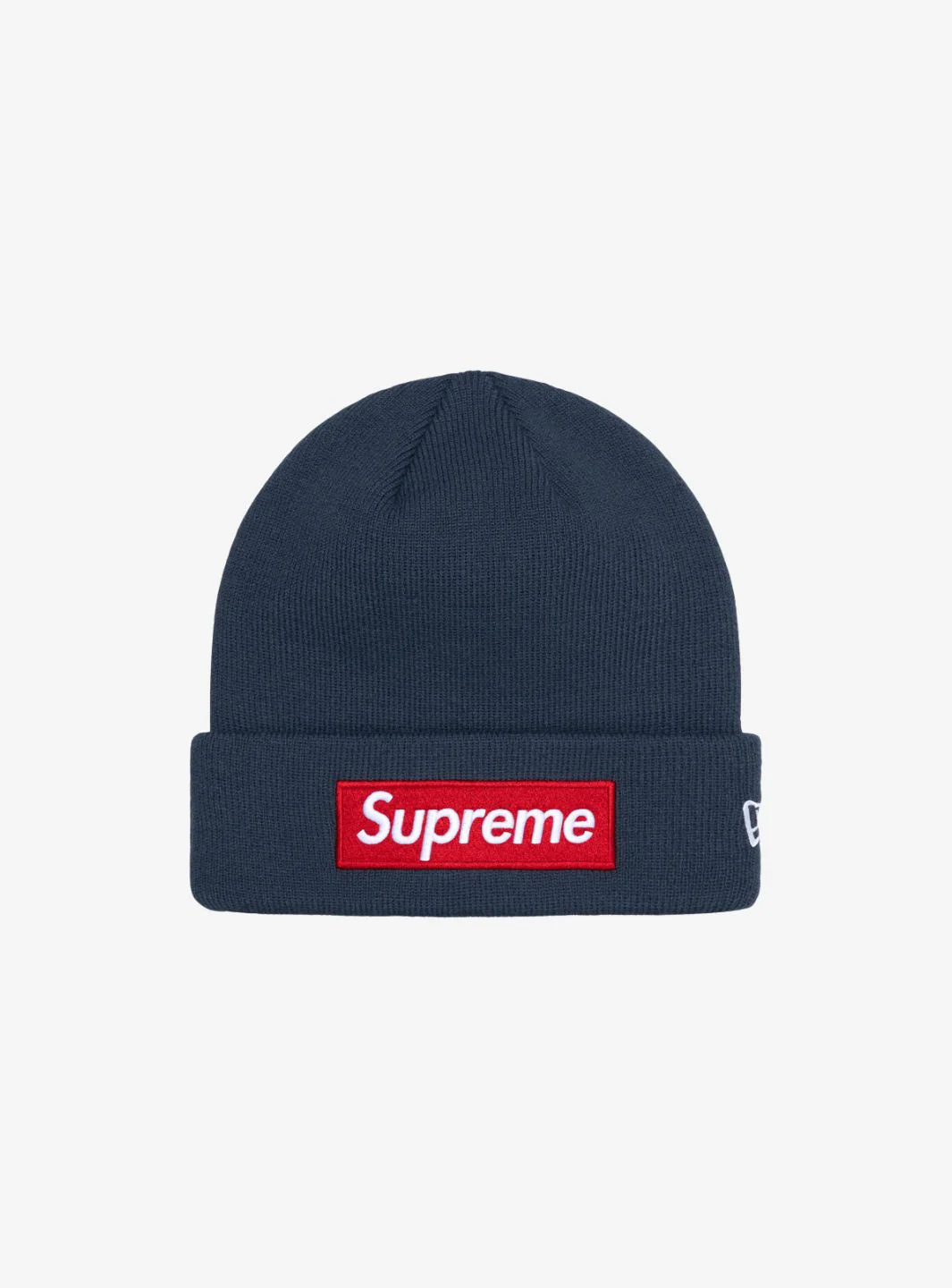 Supreme New Era Box Logo Beanie Navy (FW24)