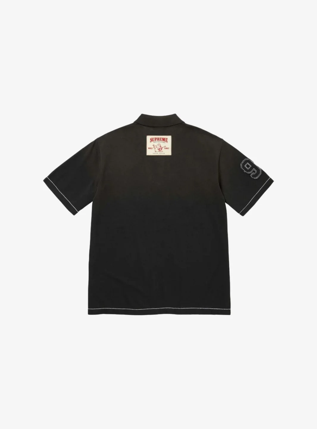 Supreme True Religion Applique Polo Black - Image 2