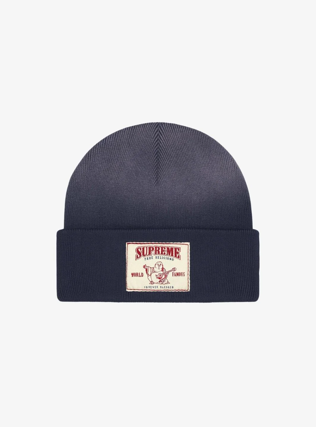 Supreme True Religion Beanie Navy (FW25) - Image 2
