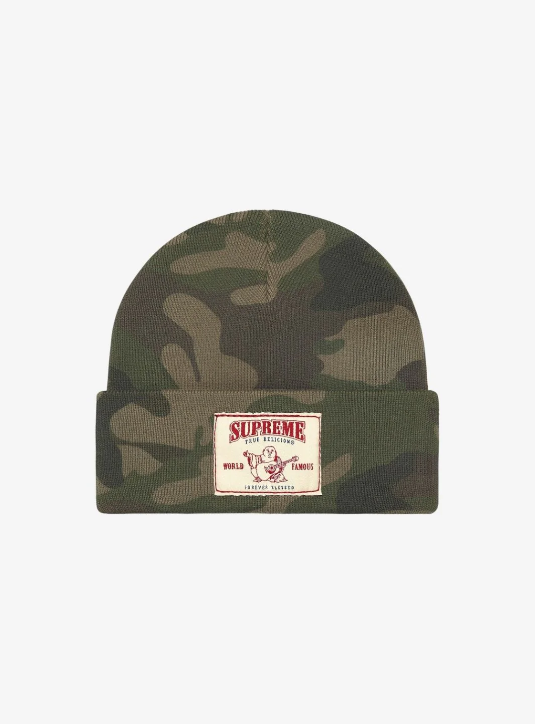 Supreme True Religion Beanie Olive Camo (FW25) - Image 2