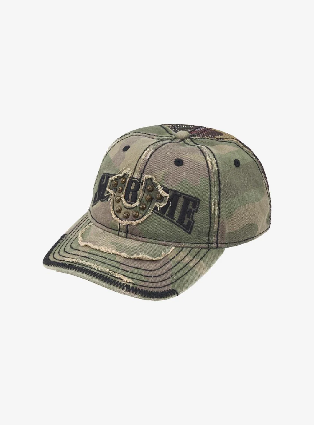 Supreme True Religion Mesh Back 6-Panel Olive Camo