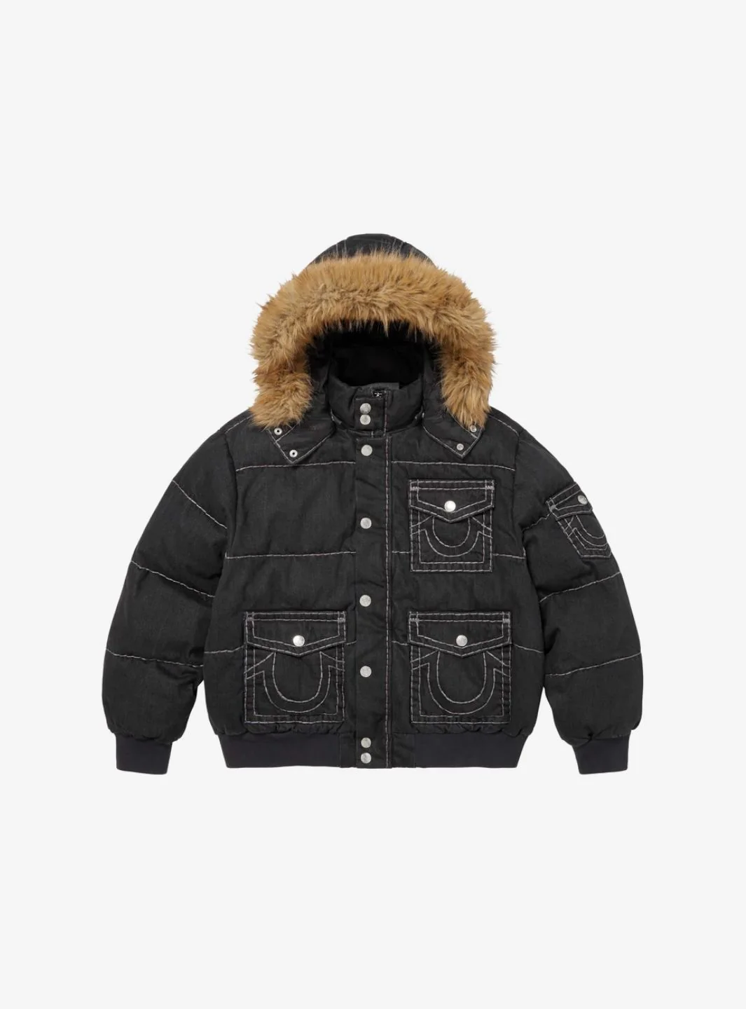 Supreme True Religion Puffer Jacket Black