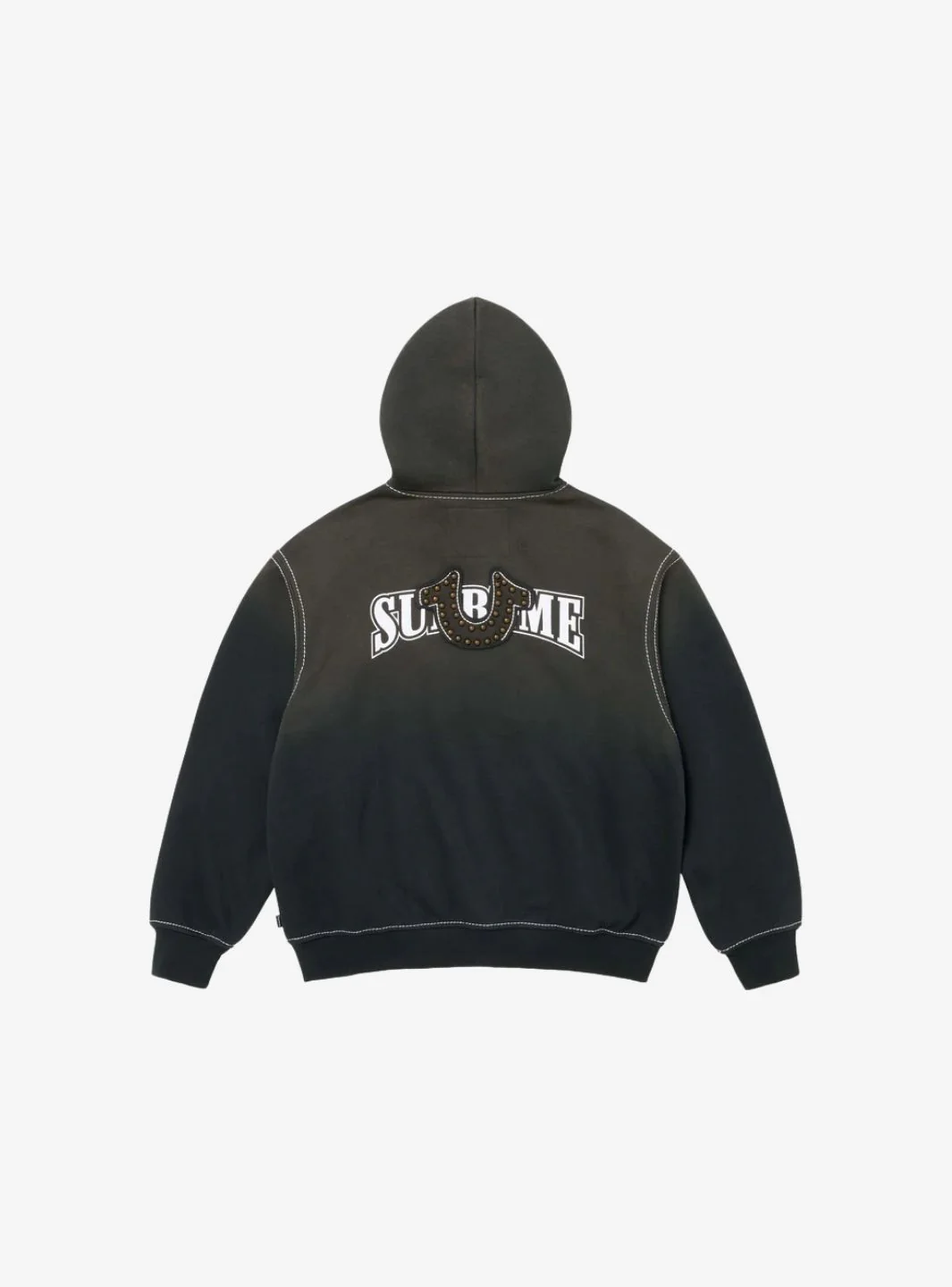 Supreme True Religion Zip Up Hooded Sweatshirt Black (FW25) - Image 2