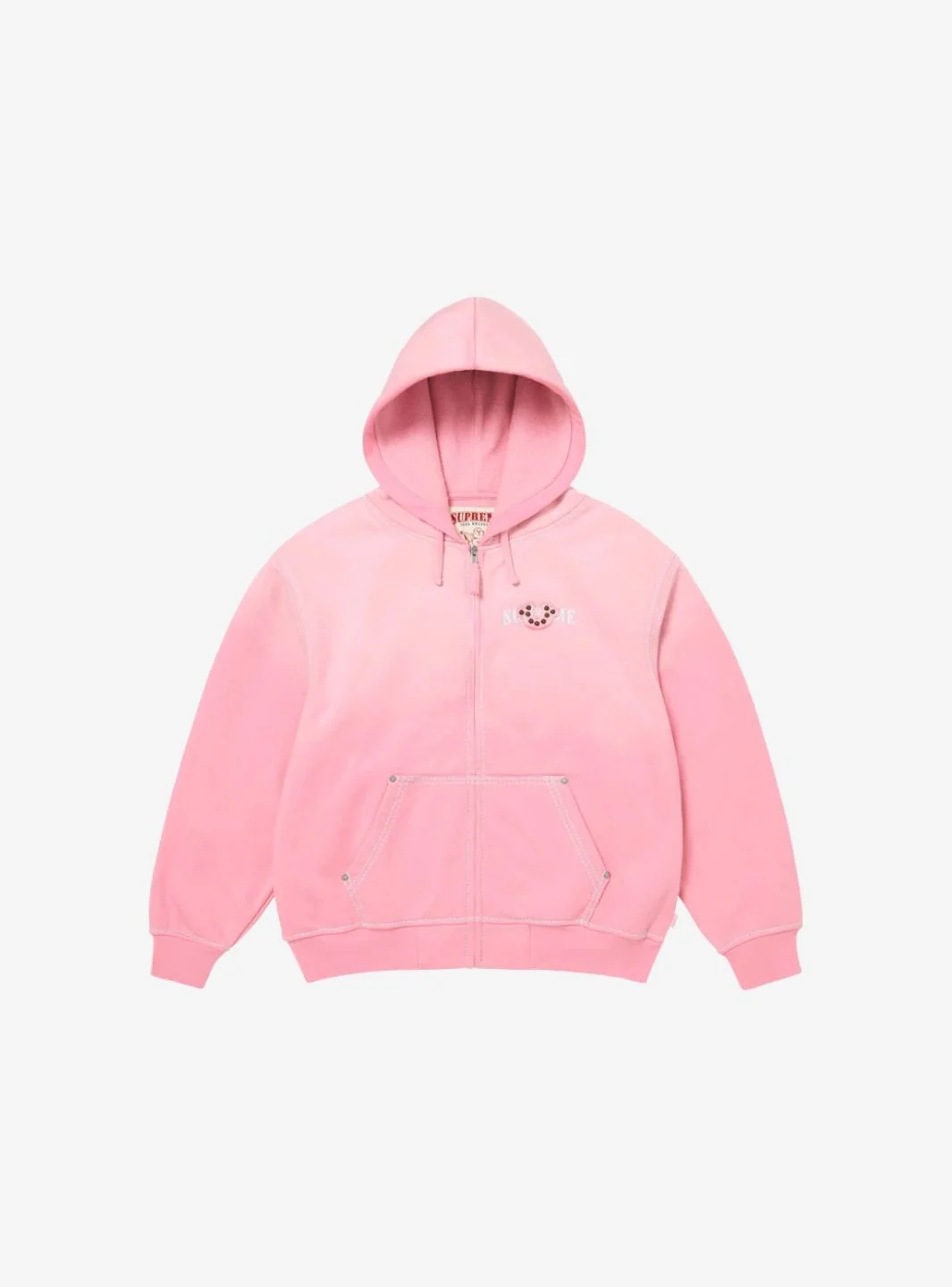 Supreme True Religion Zip Up Hooded Sweatshirt Pink (FW25)