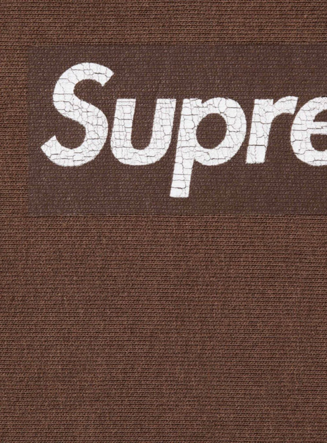Supreme Washed Box Logo Crewneck Brown - Image 2