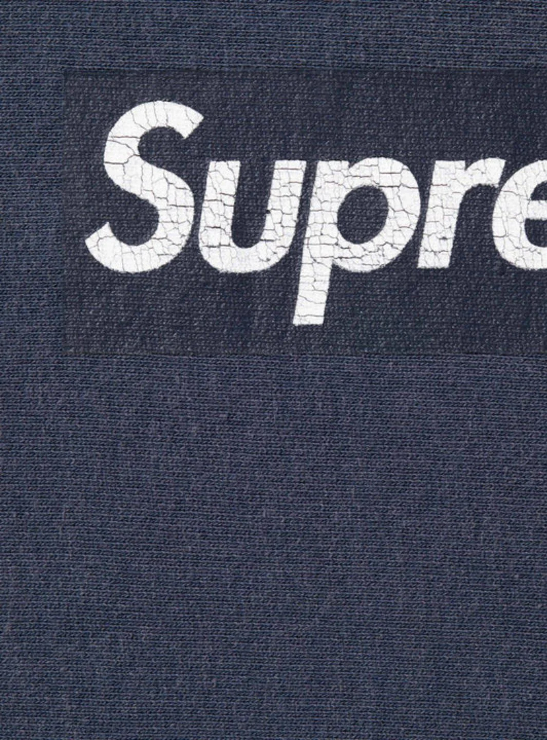 Supreme Washed Box Logo Crewneck Navy - Image 2