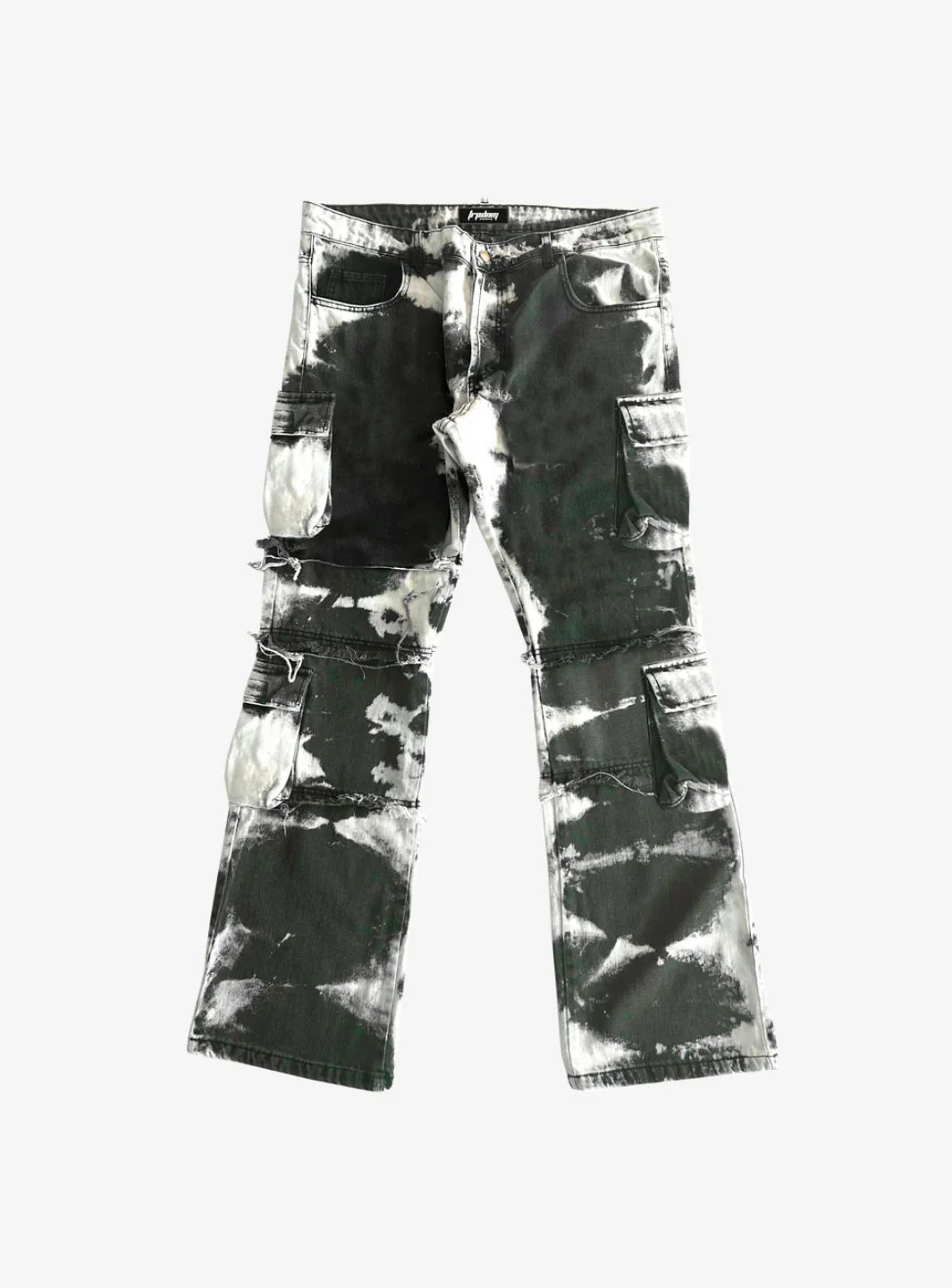 Trap Denim 9 Pockets Cargo Flare Jeans