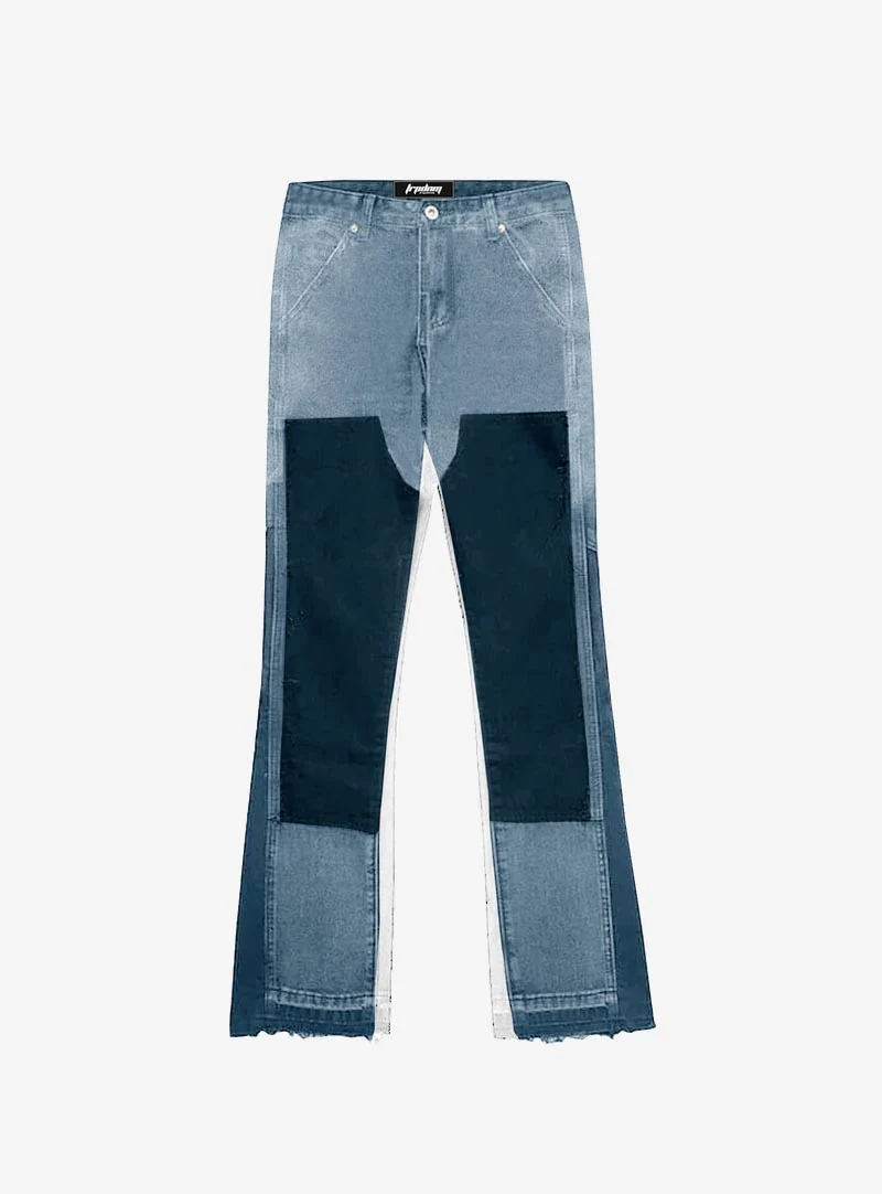 Trap Denim Double Knee Flare Denim