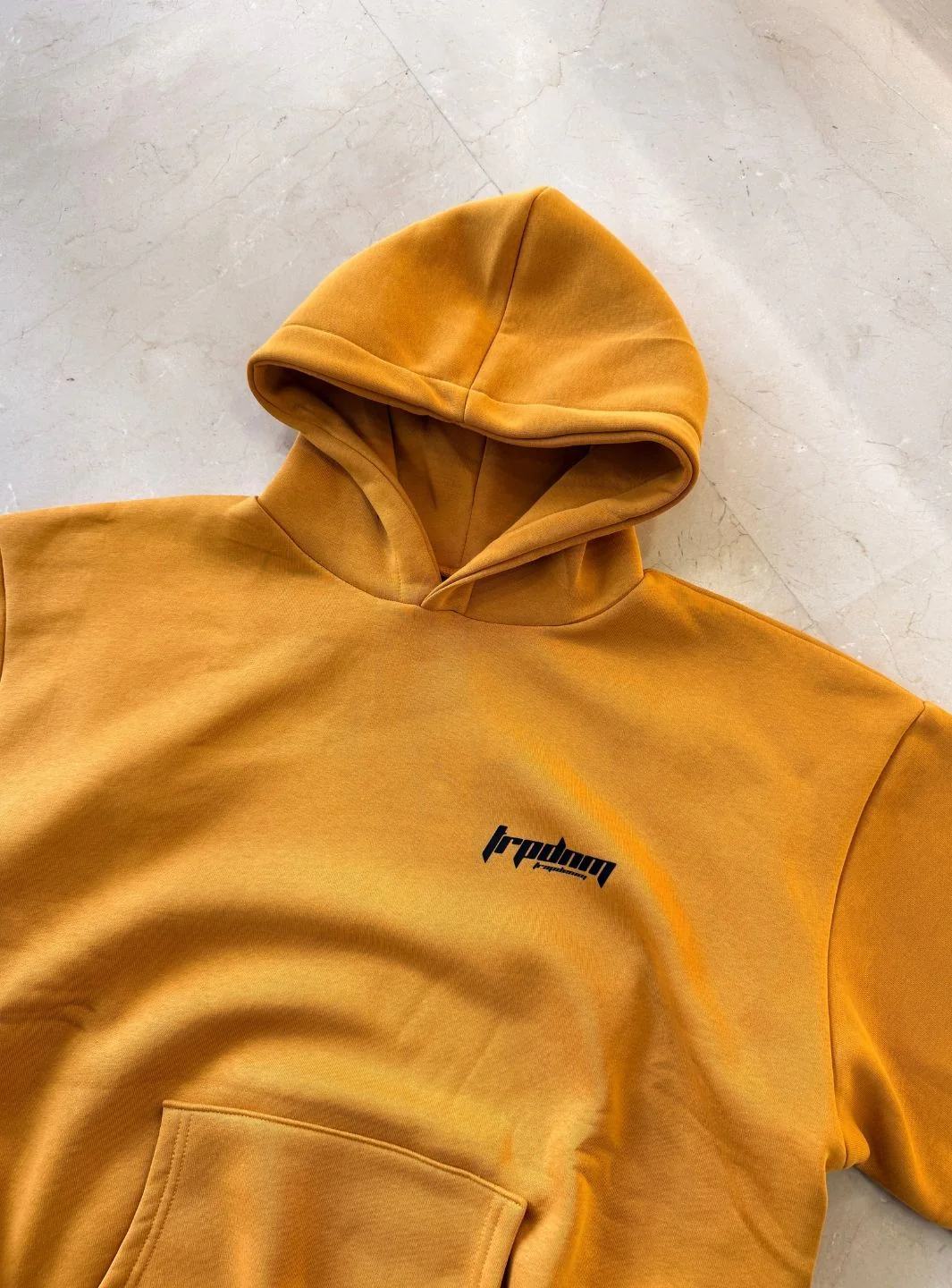 Trap Denim Hoodie Mustard - Image 6