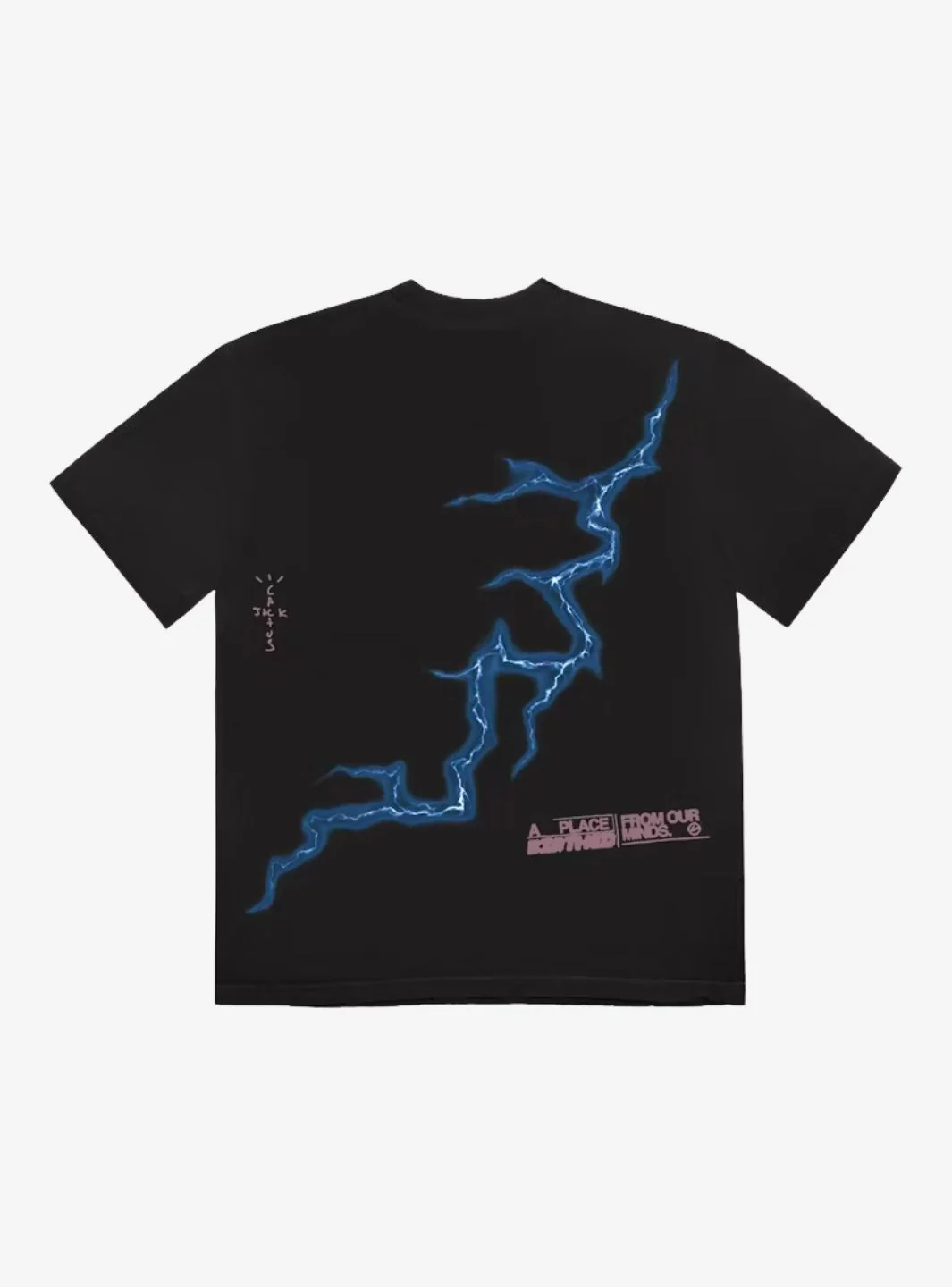 Travis Scott Cactus Jack For Fragment Danger T-Shirt Washed Black - Image 2