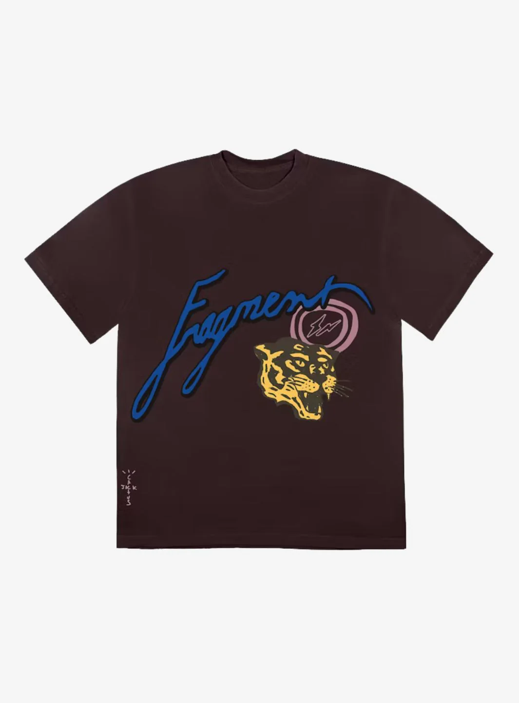 Travis Scott Cactus Jack For Fragment Icons T-Shirt Brown