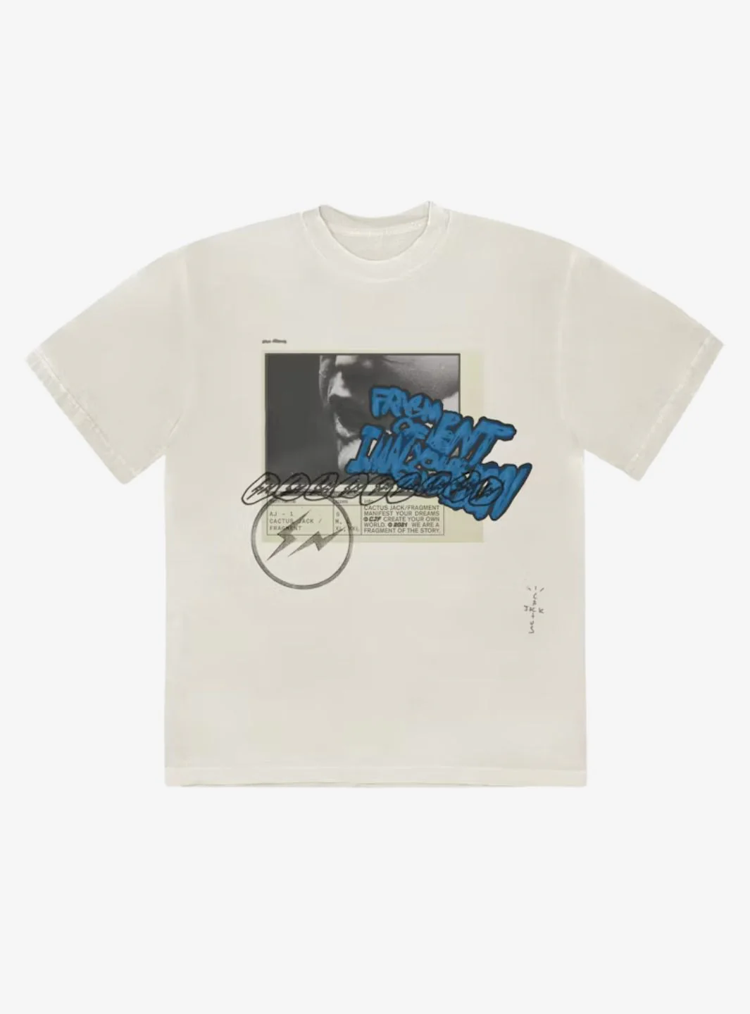 Travis Scott Cactus Jack For Fragment Manifest T-Shirt White