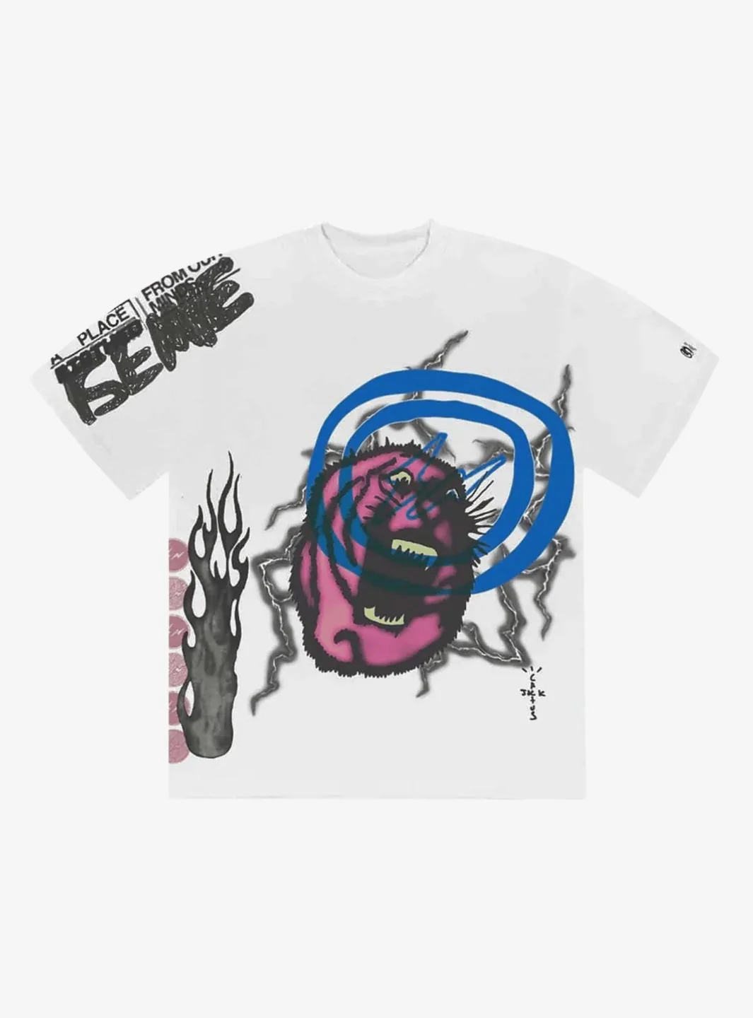 Travis Scott Cactus Jack For Fragment Sunrise T-Shirt White